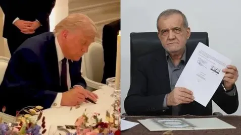 ترامپ و پزشکیان ترامپ و پزشکیان