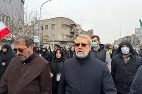 (عکس) شهیدان علی لاریجانی، فرزندش مرتضی لاریجانی و سید وحید فاطمی‌نژاد سرتیم حفاظتش