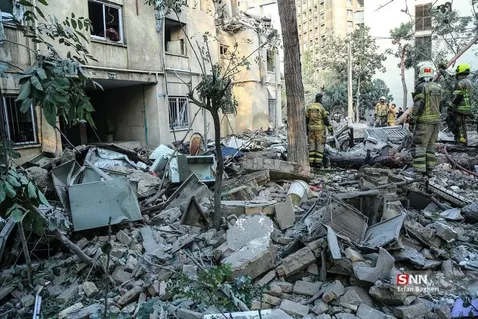 (ویدئو) بمباران مناطق مسکونی در تهران