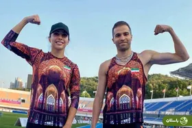 عکس | حسن تفتیان و مریم طوسی قهرمانان دومیدانی ایران در قابی دیدنی