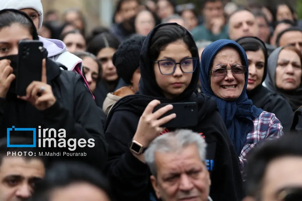 مراسم تشییع حمید هیراد