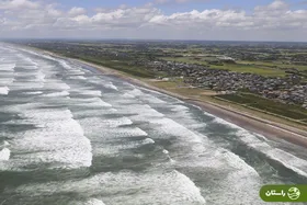 تصاویر هولناک از لحظه ورود سونامی به آمریکا