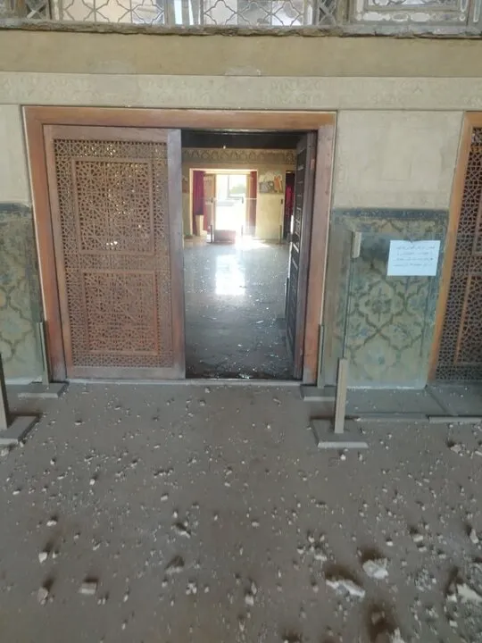 اصابت موشک به کاخ جهانی چهلستون اصفهان+ تصاویر