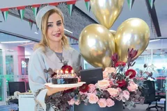 خوشگذرانی شبنم قلی خانی در حال‌وهوای کریسمسی دبی