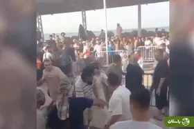 ویدئو | زد و خورد گروهی و وحشتناک مسافران در جزیره هرمز