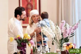 تصاویر هنرمندان پای سفره هفت سین ۱۴۰۴