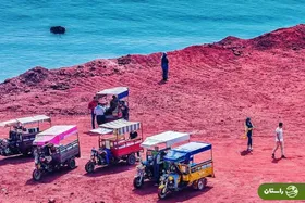 عکس عجیب از حال و روز جزیره هرمز در ایام نوروز