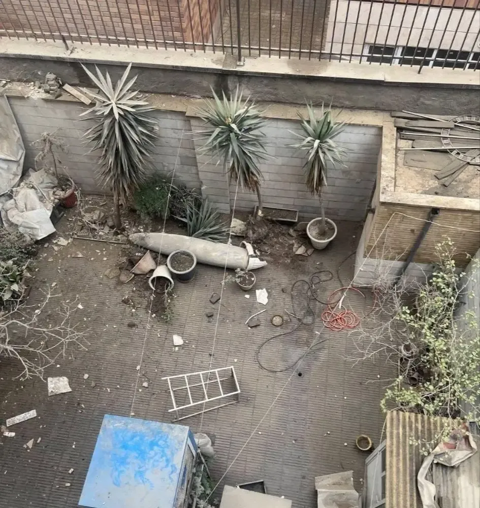 تصویر باورنکردنی از موشک فرود آمده در تهران!