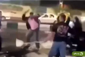 ویدئو | لحظات زد و خورد مسافران با چاقو و قمه در رشت