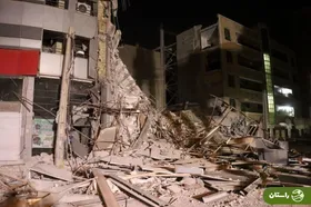 ویدئو |‌ لحظه هولناک ریزش یک ساختمان ۶ طبقه در اهواز