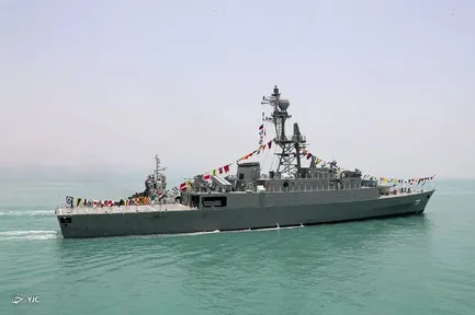 ناوچه ایرانی دنا در سواحل سریلانکا غرق شد