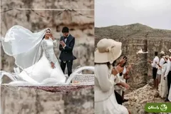 ویدئو | مراسم ازدواج عجیب و هیجان‌انگیز یک زوج ایرانی در ارتفاع ۴۰۰ متری