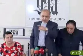 ویدئو | سفیر ایران در ارمنستان خبرنگار رادیو فردا را از جلسه بیرون کرد