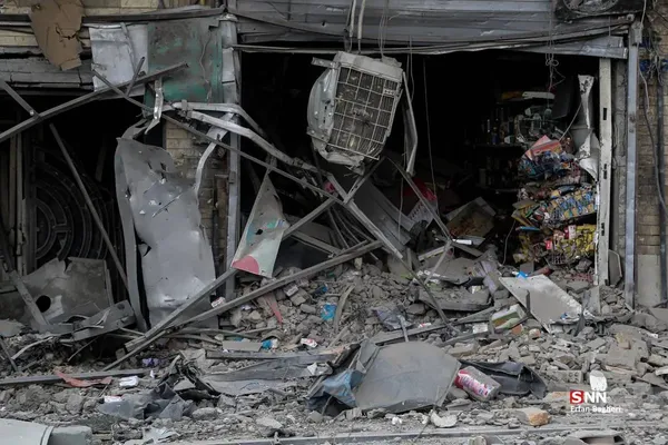 خسارات حمله به خیابان مطهری