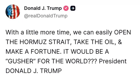 ترامپ برای تنگه هرمز یک تشبیه تازه رو کرد