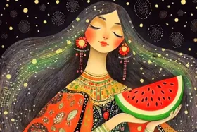 (ویدئو) کلیپ شاد و احساسی تبریک شب یلدا