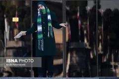 عکس خبرساز فاطمه مهاجرانی در حیاط پاستور