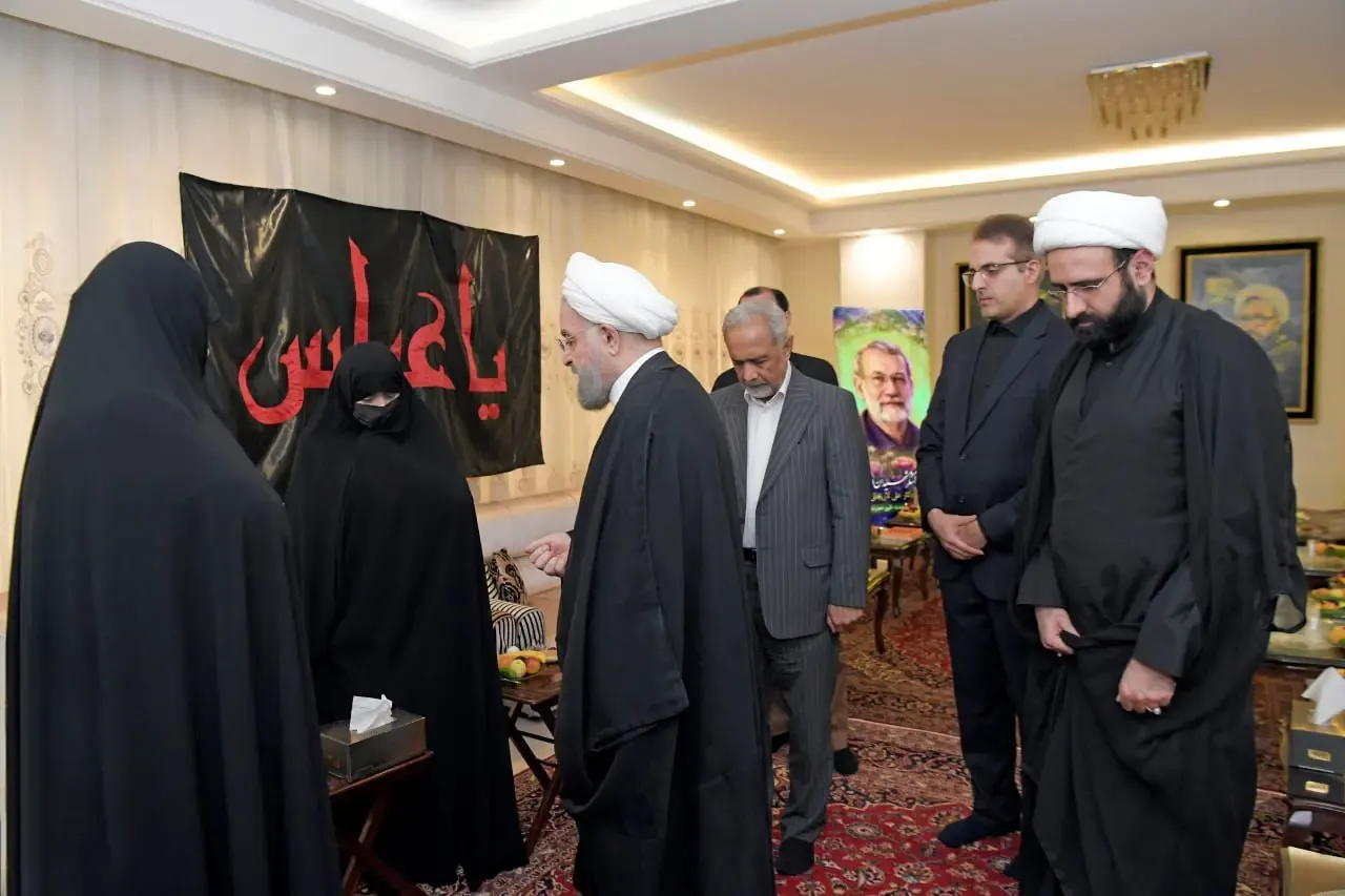 حضور حسن روحانی در منزل علی لاریجانی حضور حسن روحانی در منزل علی لاریجانی
