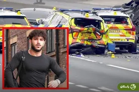 ۱۴ ماه زندان برای راننده ایرانی که در اولین قرار عاشقانه پنج خودروی پلیس انگلیس را له کرد + تصاویر
