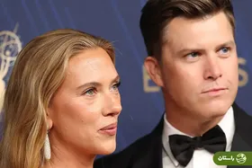 (تصاویر) قرار عاشقانه اسکارلت جوهانسون و همسرش کارلین جاست روی فرش قرمز جشنواره امی ۲۰۲۵