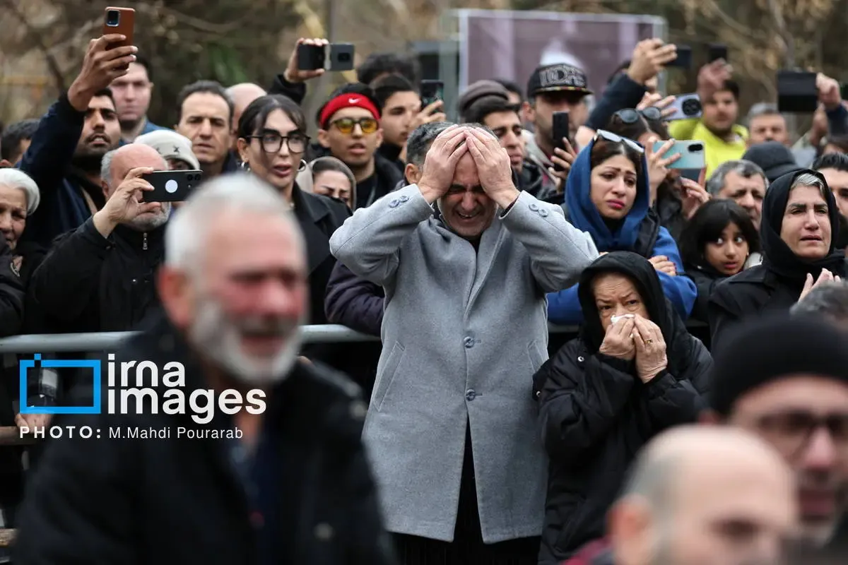 مراسم تشییع حمید هیراد