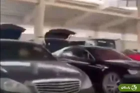ویدئو |‌ ماشین‌های لوکس در پارکینگ کاخ بشار اسد