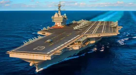 مانور سنگین ناو جرالد فورد برای مقابله با موشک