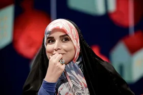 عکس | استایل آبی مژده لواسانی در کاخ سعدآباد