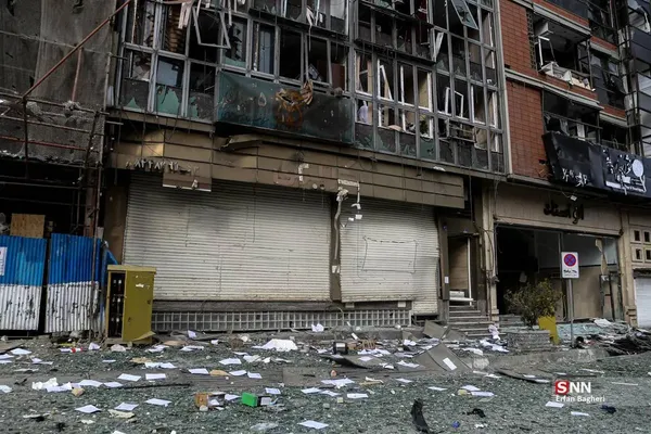 خسارات حمله به خیابان مطهری