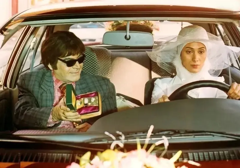 سحر زکریا با لباس عروس در کنار حمید لولایی