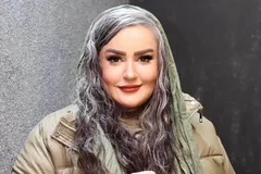 (تصاویر) «نعیمه نظام‌دوست» با استایل پاییزی و موهای نقره‌ای جذاب