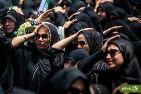 دو عکس پربیننده از حضور پررنگ دختران در دسته‌های زنجیرزنی