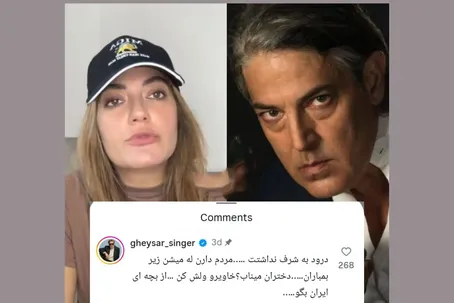 حمله خواننده لس‌آنجلسی به سخنان مهناز افشار