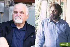 (ویدئو) حضور دایی یونس «پس از باران» با واکر در مراسم تشییع محمد کاسبی