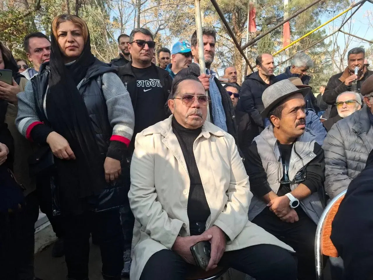 نخستین تصاویر از مراسم خاکسپاری سعید پیردوست