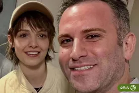 عکس جدید از مهسا حجازی (شیرین) و هوتن شکیبا (امیر) در پشت صحنه سریال تاسیان