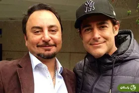 عکس | تونل زمان؛ گیتار زدن محمدرضا گلزار و پیام صالحی خواننده و گیتاریست گروه آریان؛ دهه ۸۰