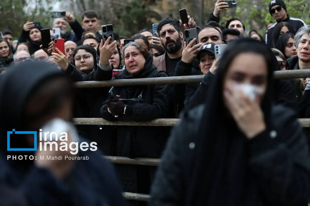 مراسم تشییع حمید هیراد