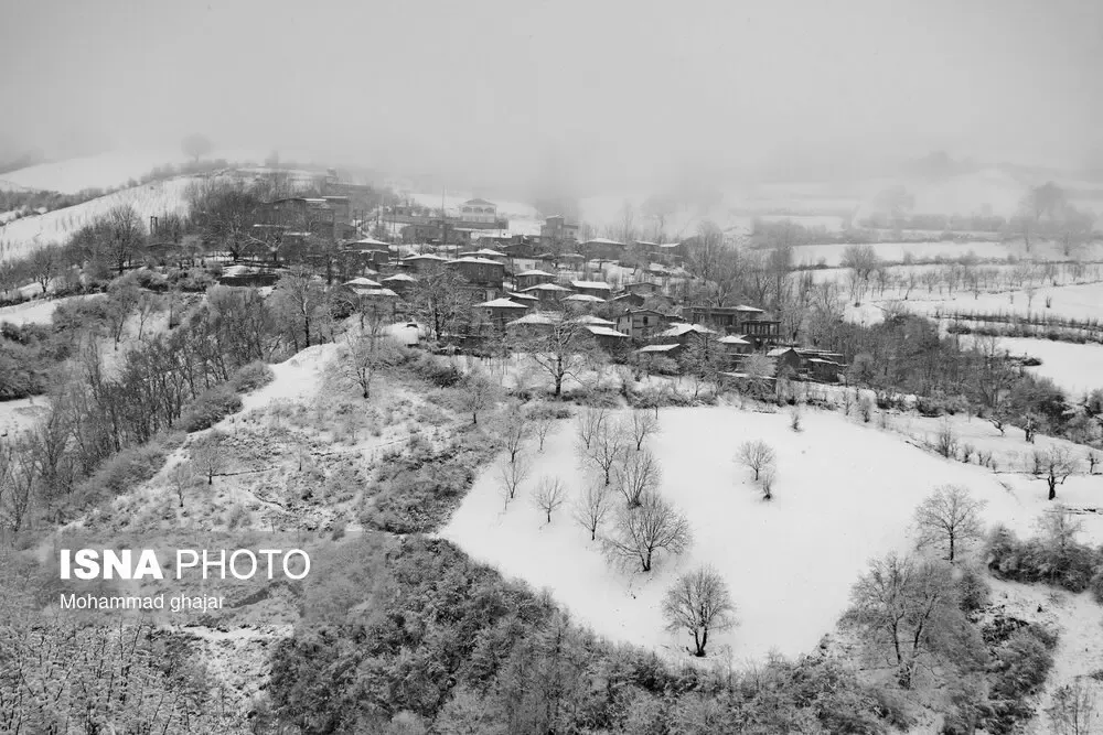 بارش برف در گلستان
