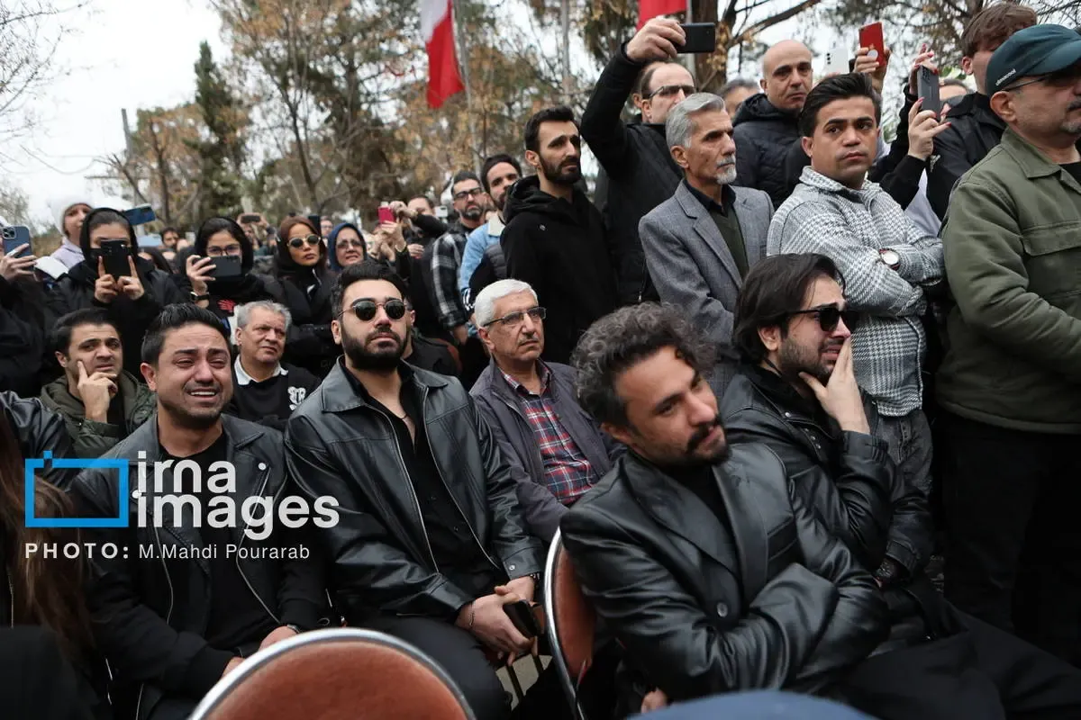 مراسم تشییع حمید هیراد