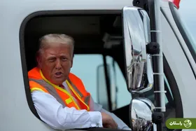 ویدئو | اقدام جنجالی ترامپ با لباس رفتگران در کامیون زباله