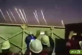 حیرت کارگران چینی در عراق از پرتاب موشک‌های ایران + ویدئو