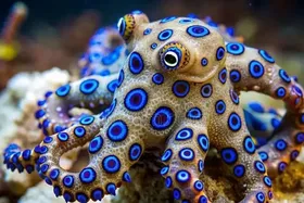 عکس | اختاپوس‌های حلقه‌آبی: قاتلان کوچک و زیبا با سمی ۱۲۰۰ برابر قوی‌تر از سیانور