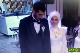 (ویدئو) غش کردن داماد وسط جشن عروسی از فرط خستگی