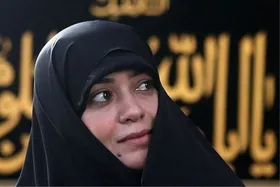 عکس | الهام چرخنده در مراسم امروز بیت رهبری