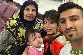 عکس جالب حسین ماهینی از مادرش با قلیان