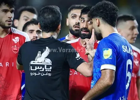 عکس‌های حسین کنعانی‌زادگان که راز بزرگ خون‌ریزی عارف آغاسی در دربی را فاش کردند؛ ناخن دراز کنعانی!
