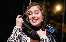 (عکس) استایل جذاب «شیما محمدی» با بافت طرح پلنگی و شال برند