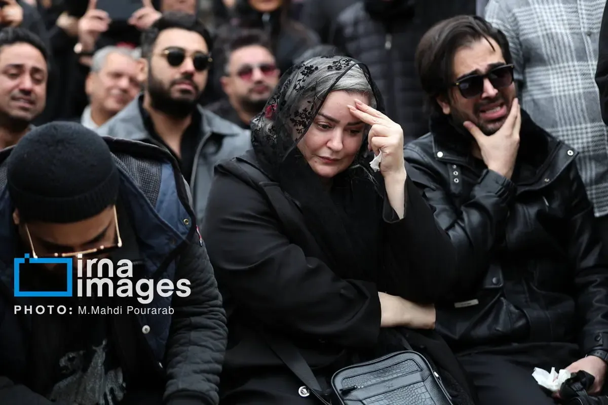 مراسم تشییع حمید هیراد