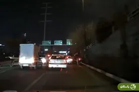 سرقت گوشی در ترافیک اتوبان در تهران، فقط ۳۰ ثانیه! + ویدئو